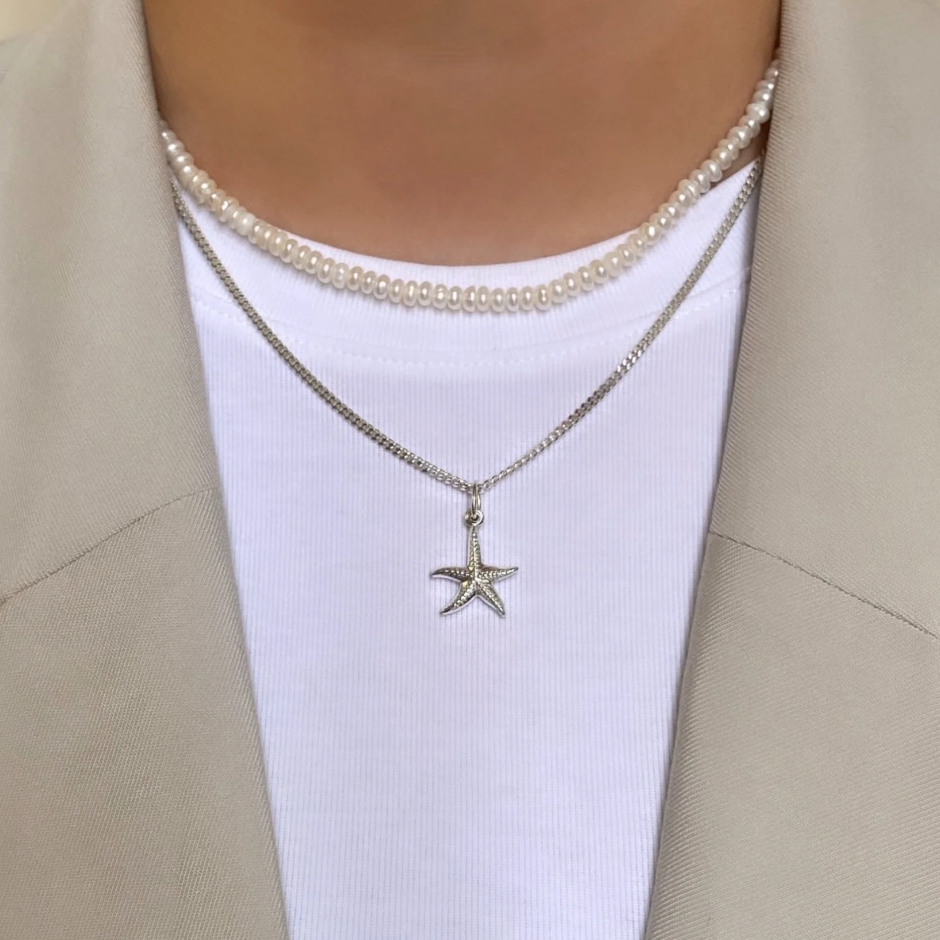 Silver Starfish Pendant - Image 2