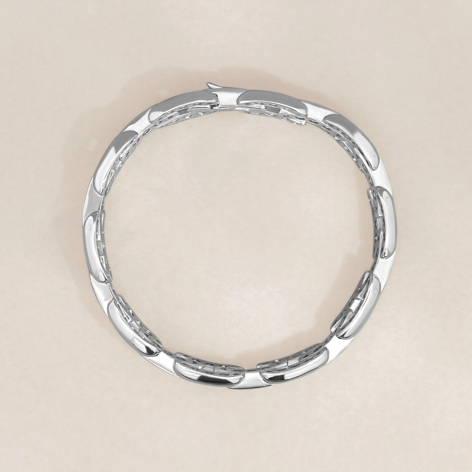 Silver Statement Chain Bracelet - Image 3