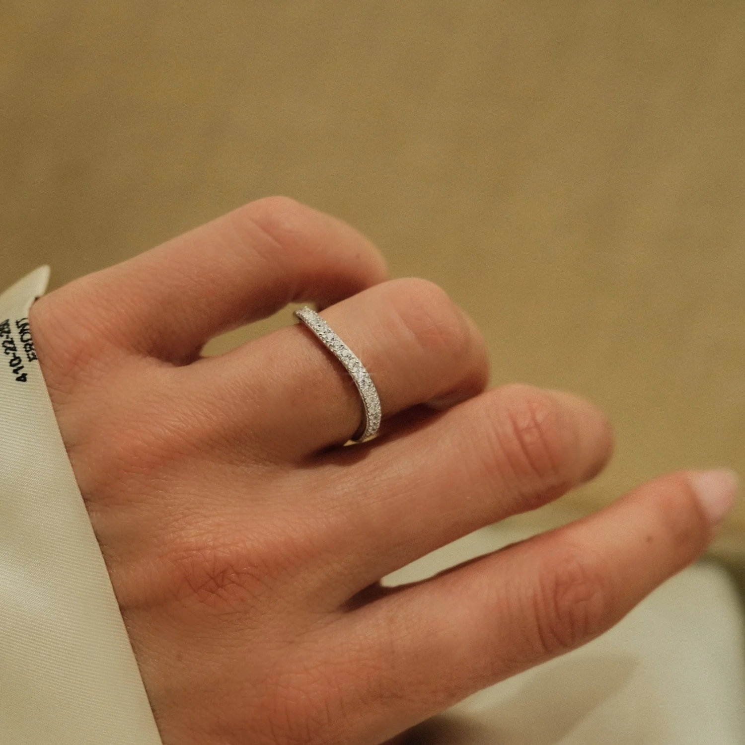 Silver Wavy Row Ring - Image 2