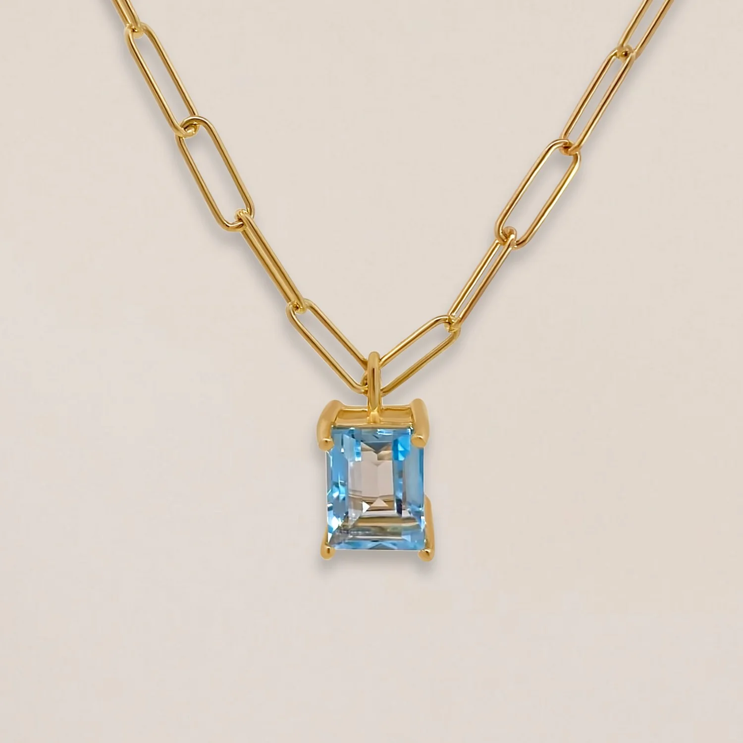 Sky Blue Topaz Pendant - Image 5