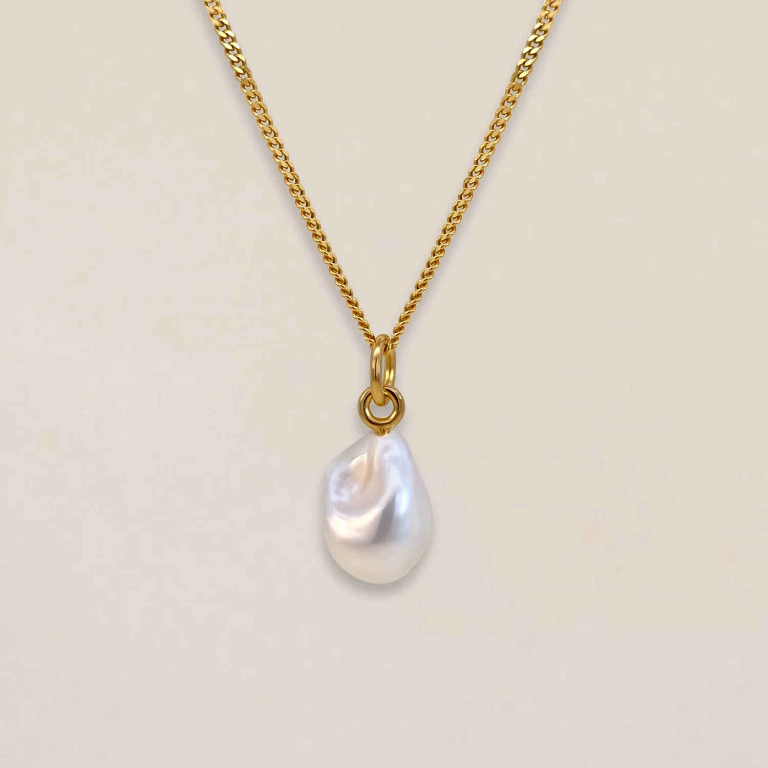 Small Baroque Pearl Pendant - Image 3