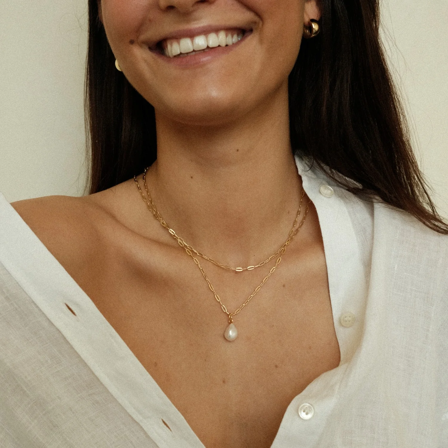 Small Baroque Pearl Pendant - Image 4