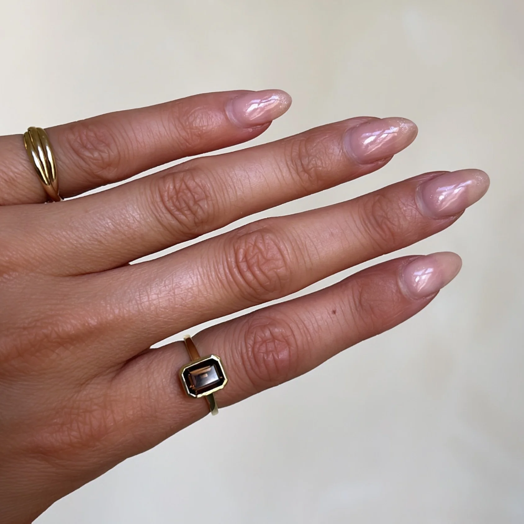 Smokey Quartz Bezel Ring - Image 4