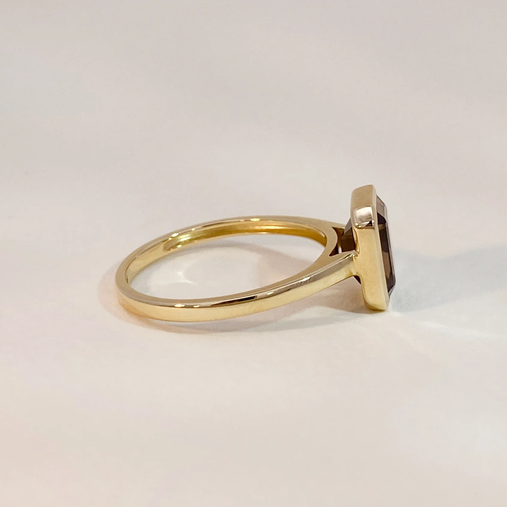 Smokey Quartz Bezel Ring - Image 5