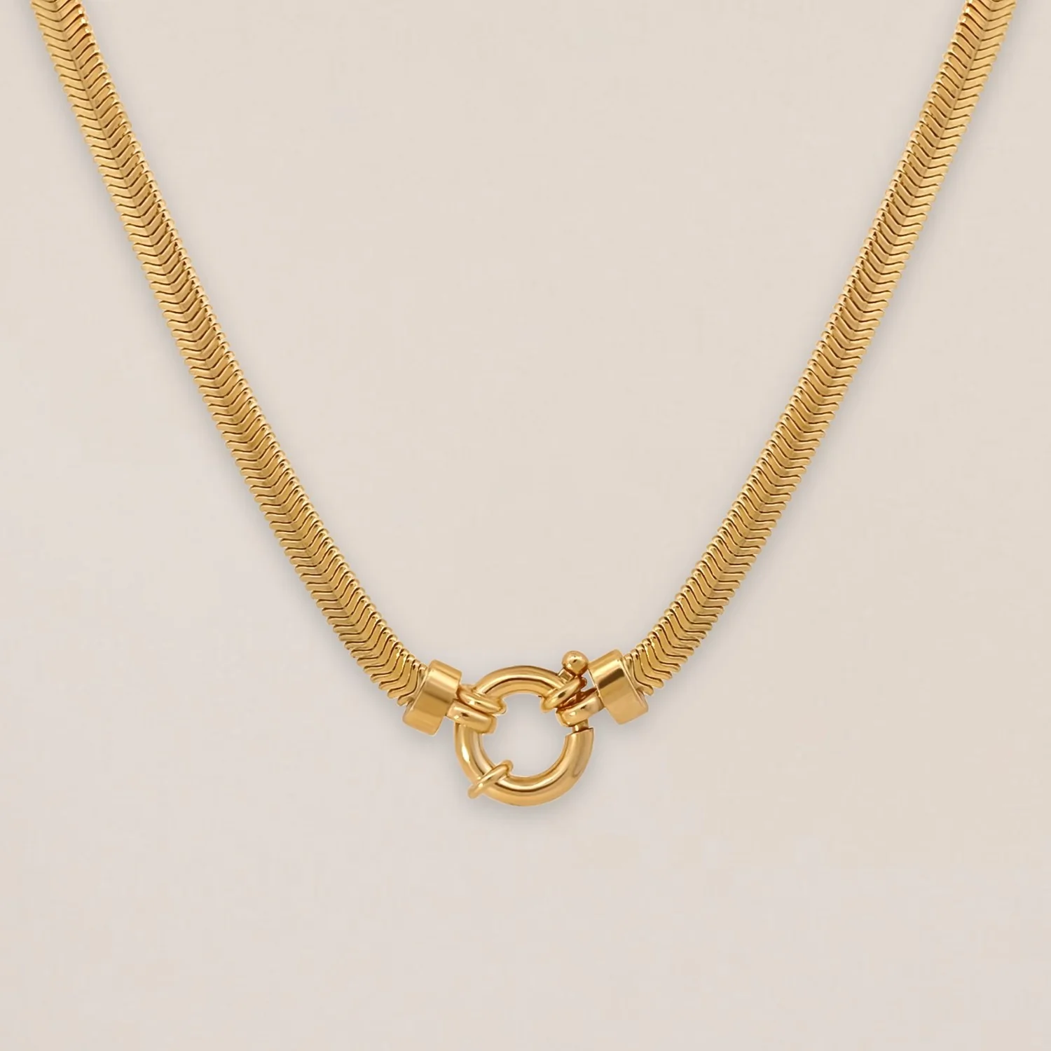 Snake Necklace with Springlock