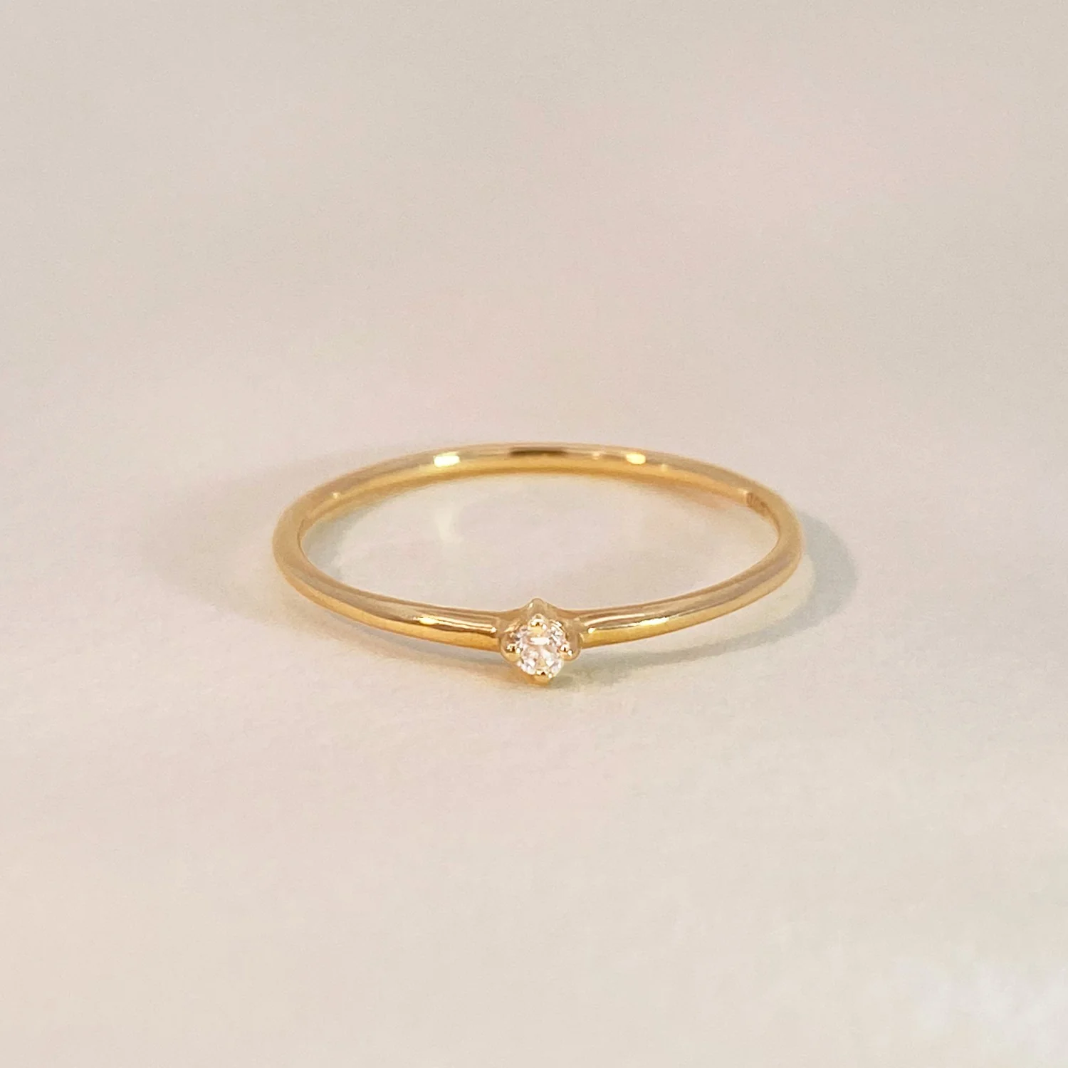 Solitaire Crystal Ring