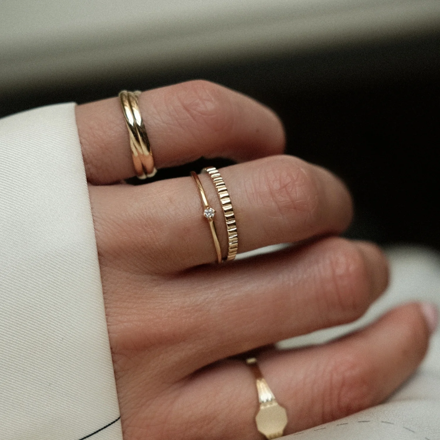 Solitaire Crystal Ring - Image 2