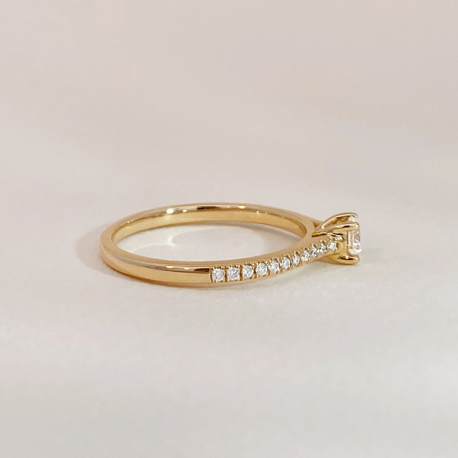 Solitaire on Diamonds Ring - Image 3