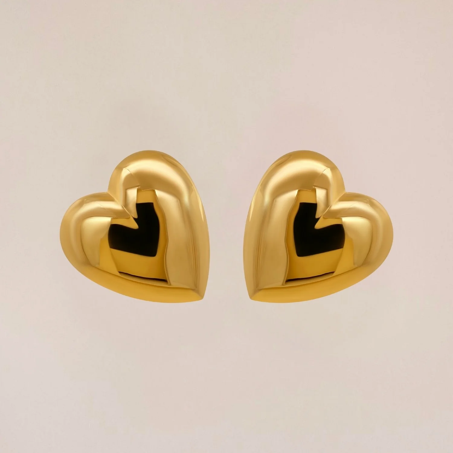 Statement Heart Earrings - Image 3