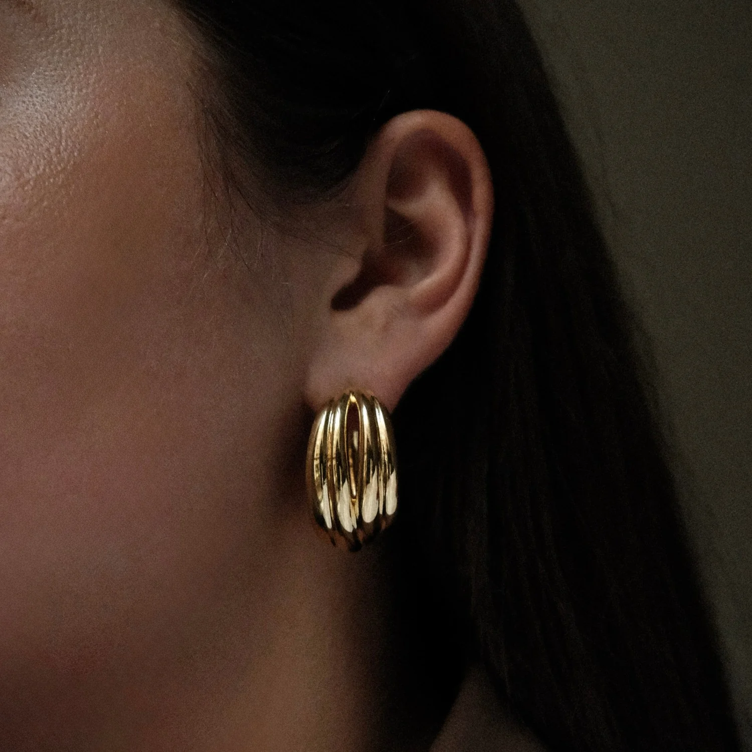 Statement Wave Earrings - Image 3