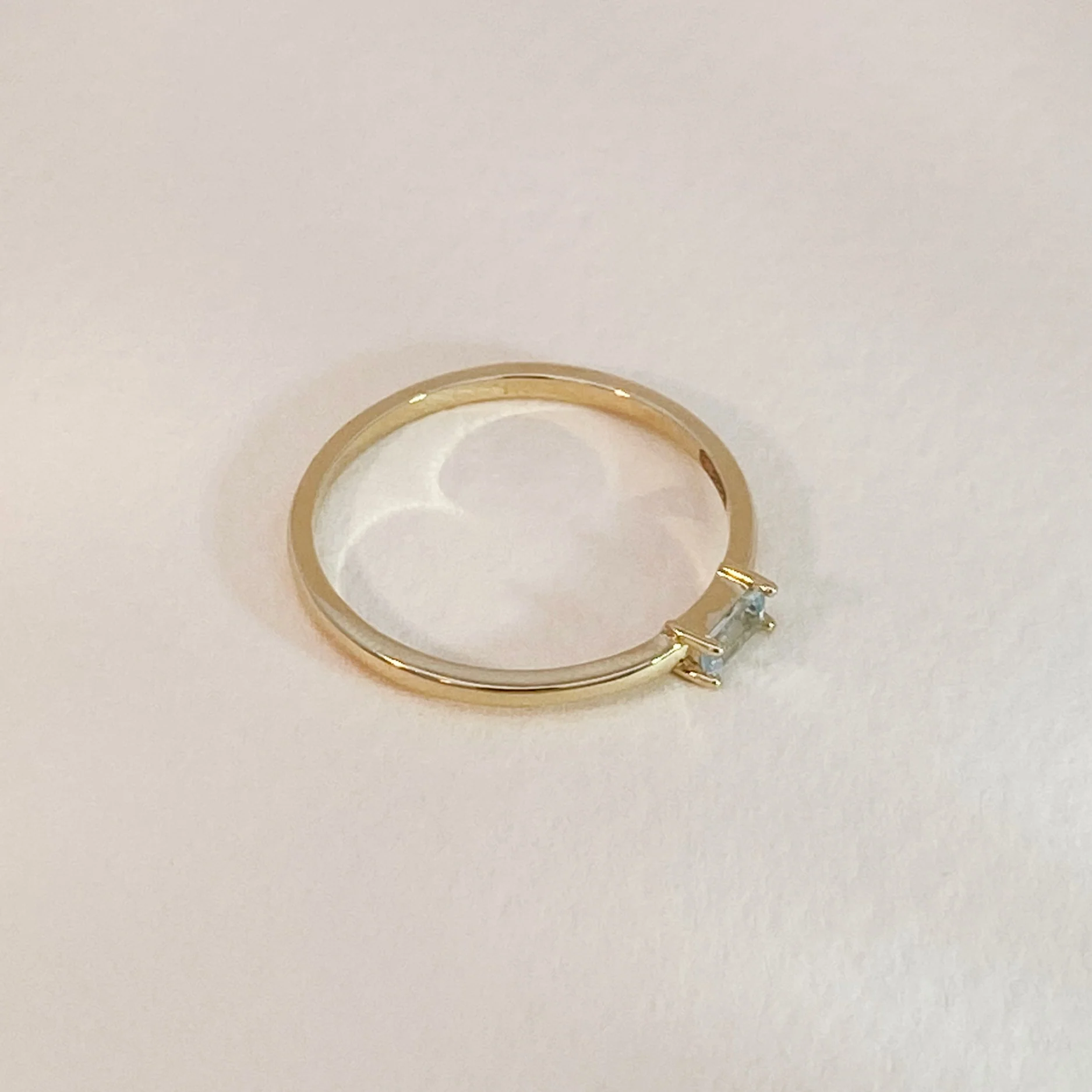 Aquamarine Baguette Ring - Image 5