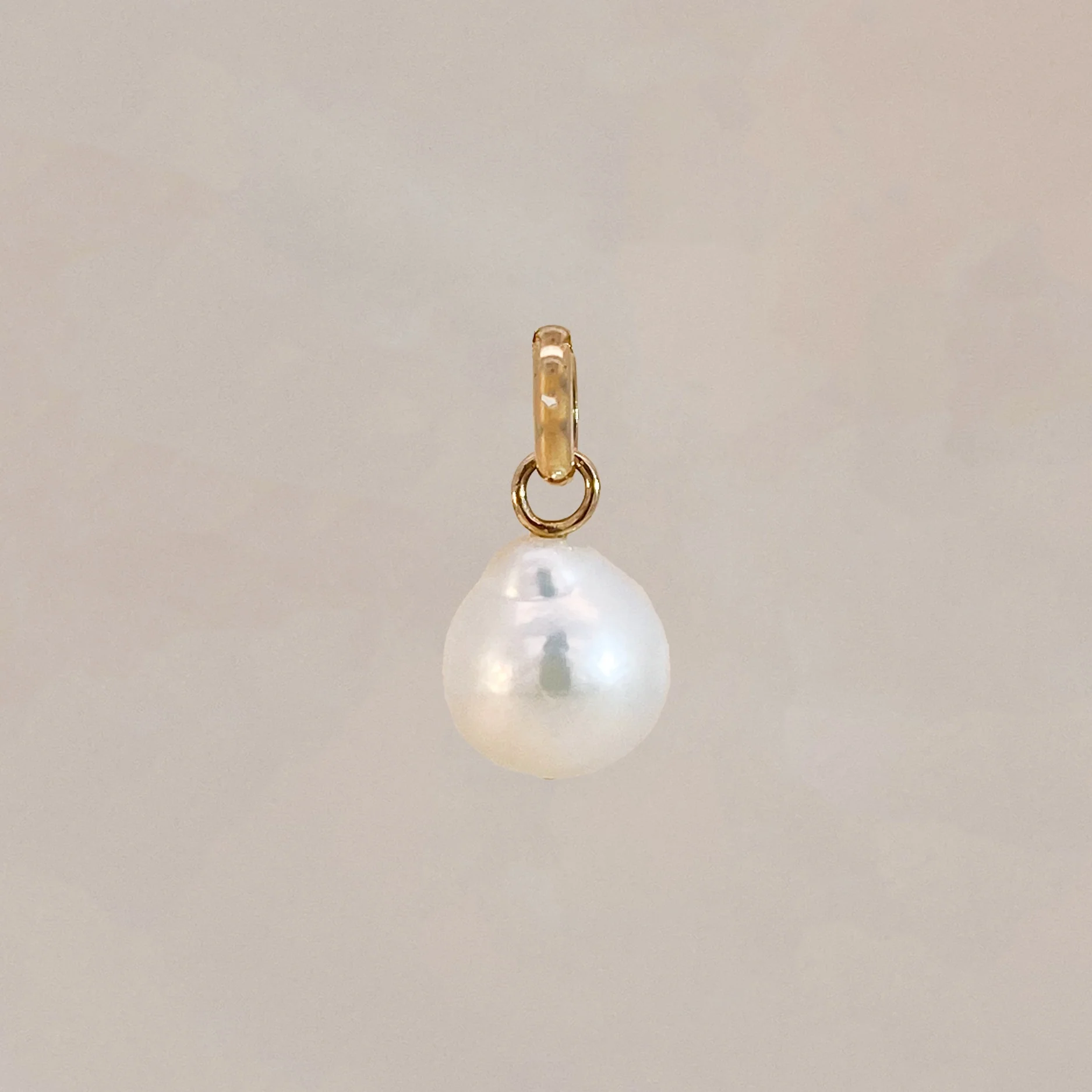 Round Baroque Pearl Pendant