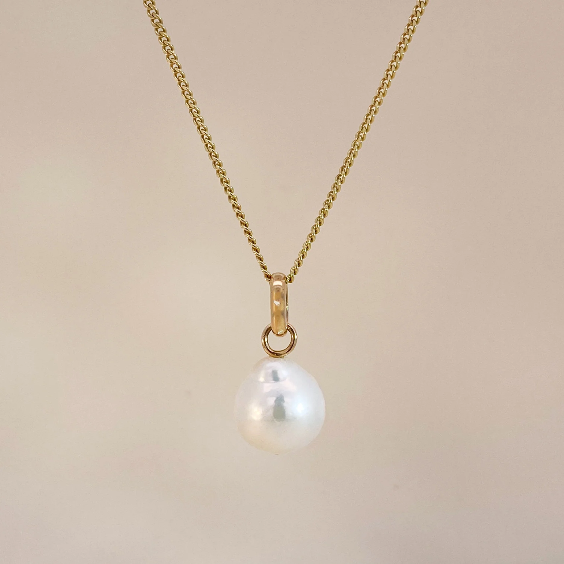Round Baroque Pearl Pendant - Image 5