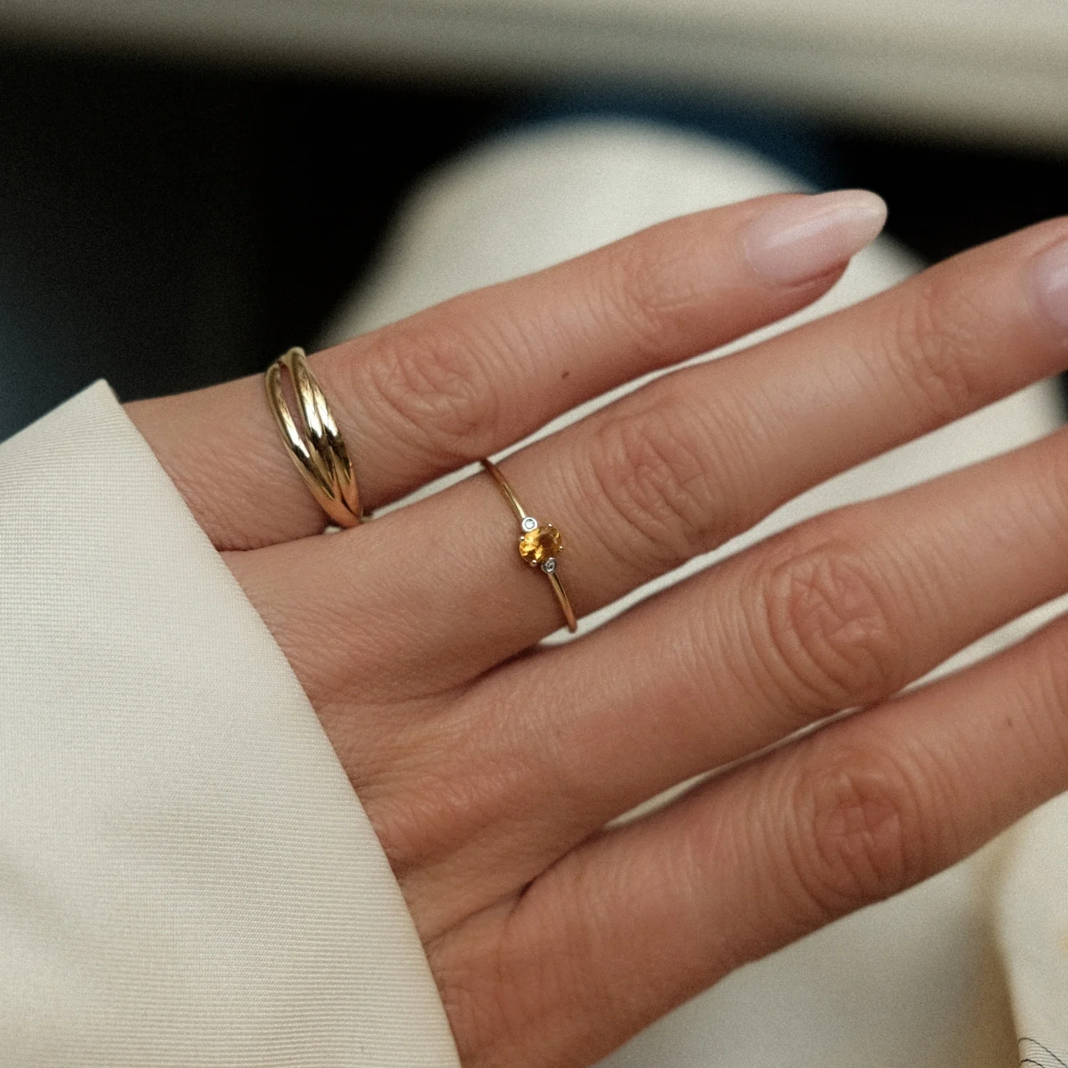 Citrine & Diamonds Ring - Image 4