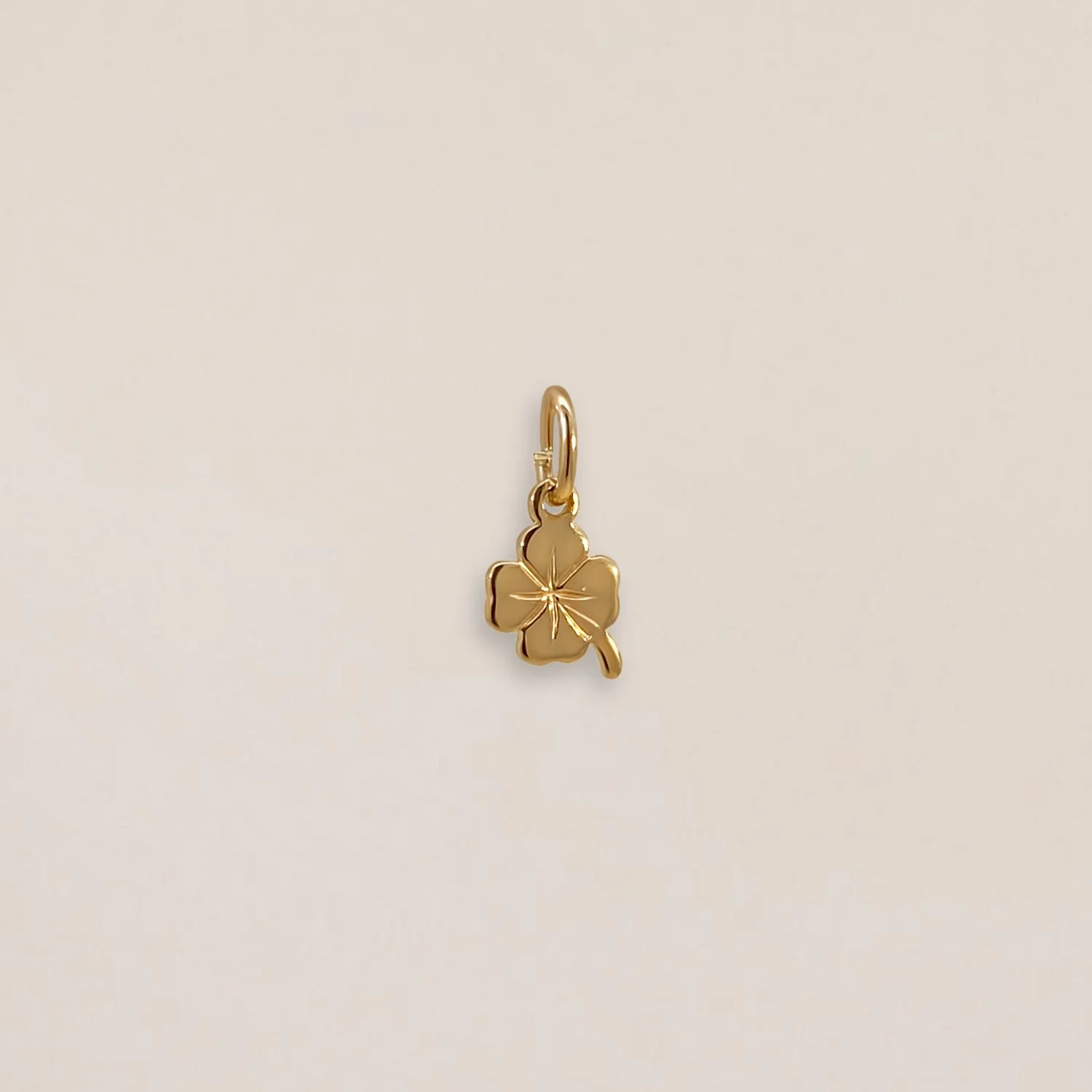 Tiny Four Leaf Clover Charm
