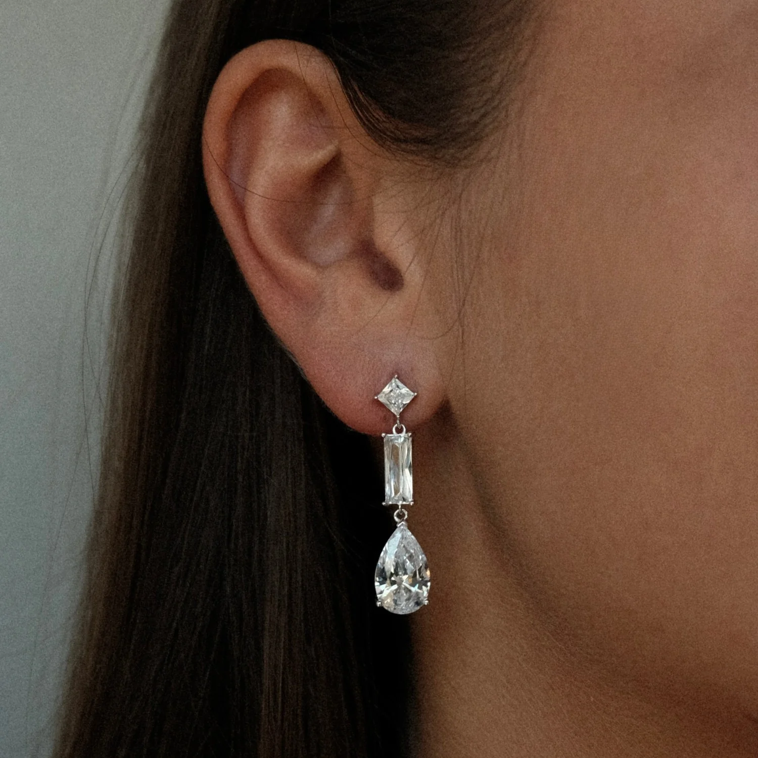 Pear Drop Earrings - Image 2