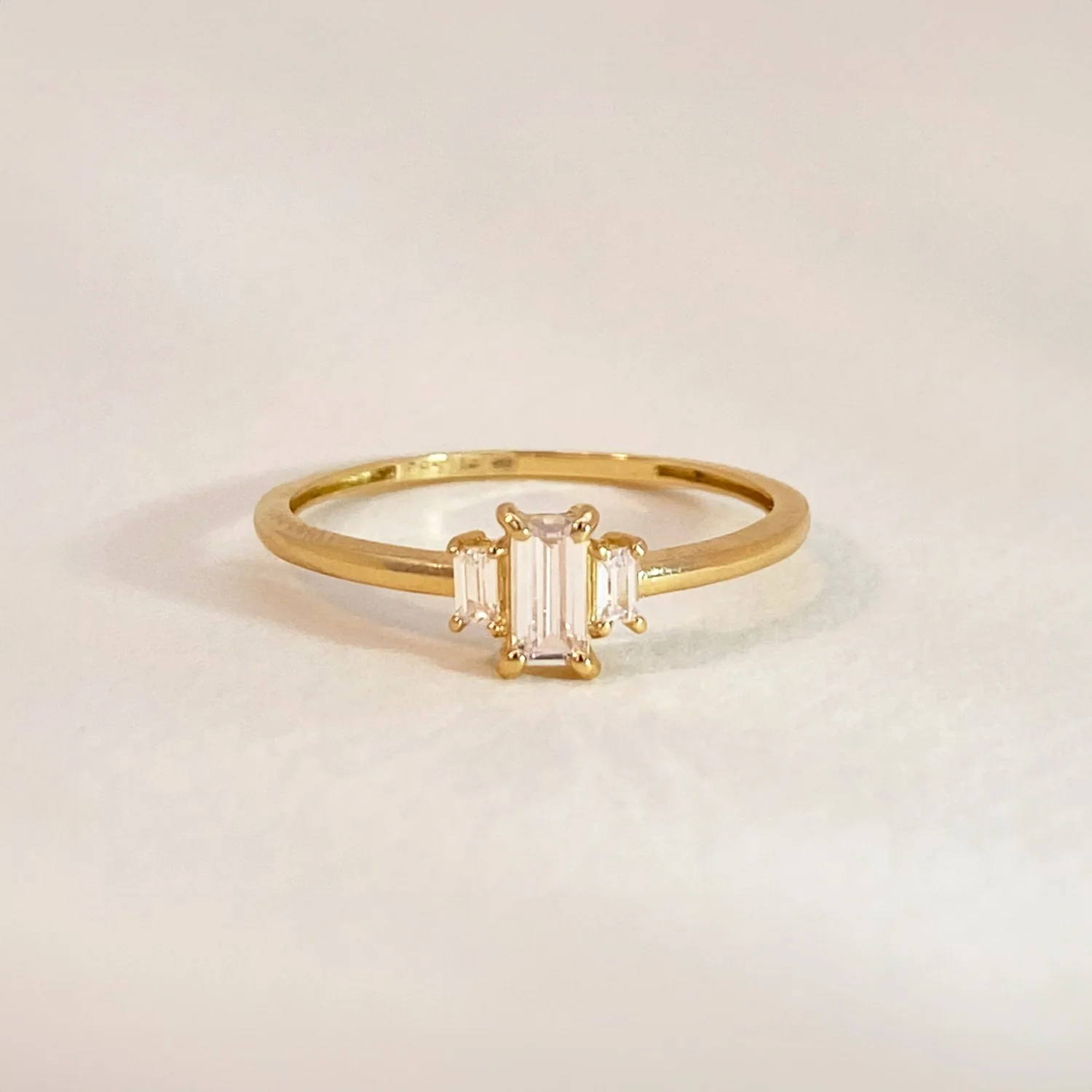 Trio Baguette Ring