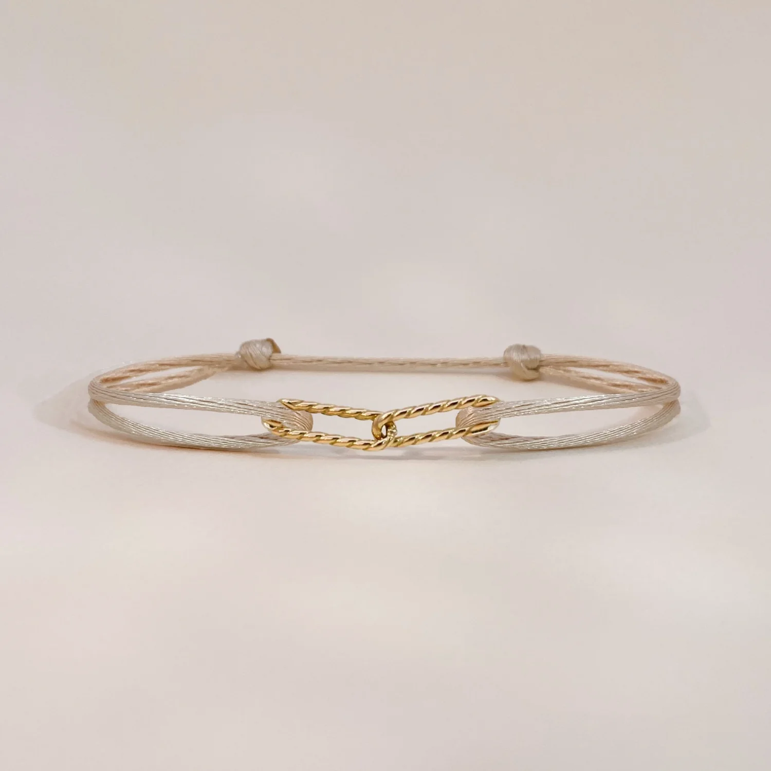 Twisted Link Satin Bracelet