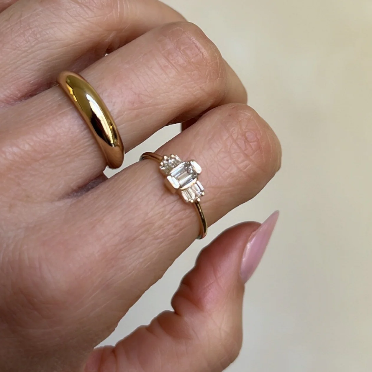 Unique Baguette Diamond Ring - Image 4