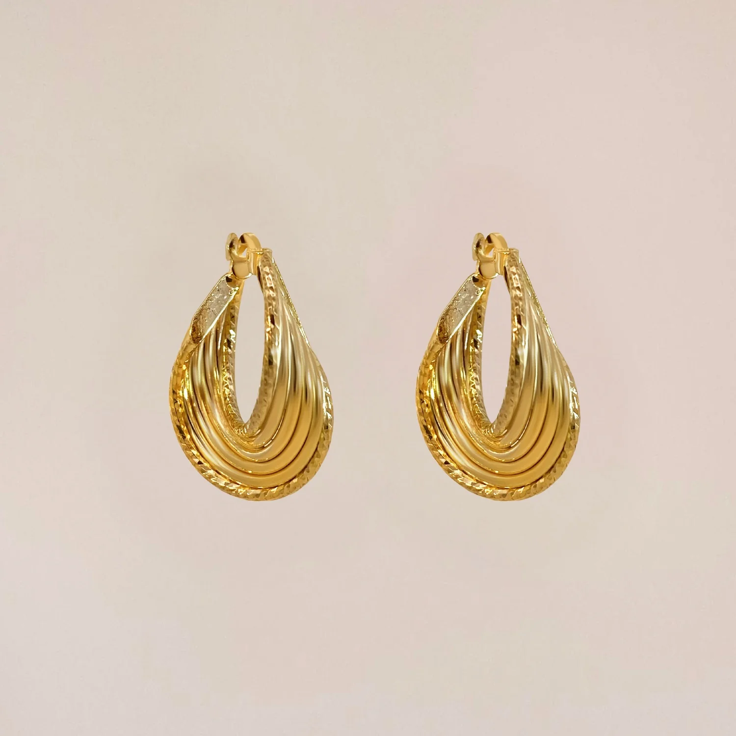 Unique Twist Hoops