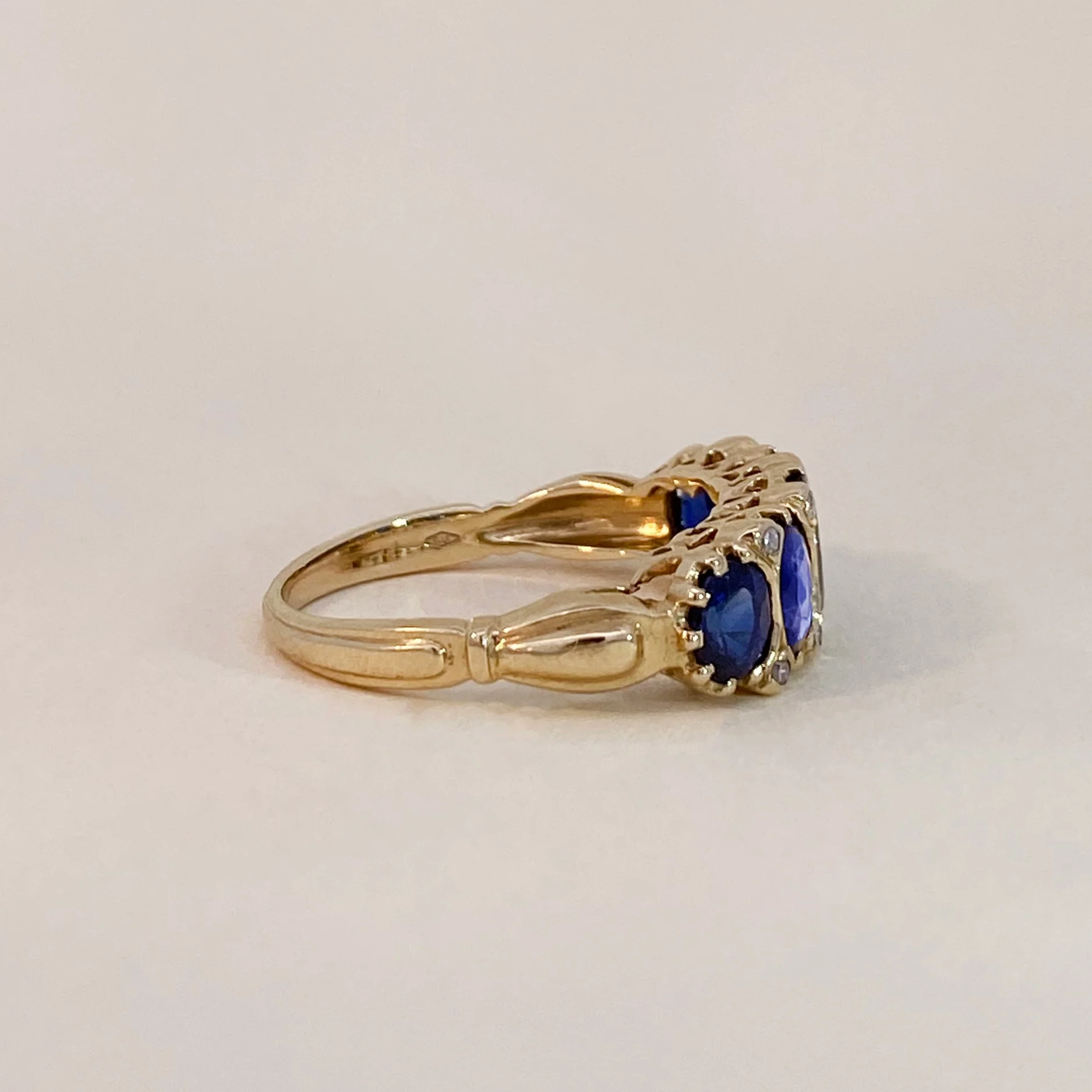 Venetian Sapphire Row Ring - Image 5