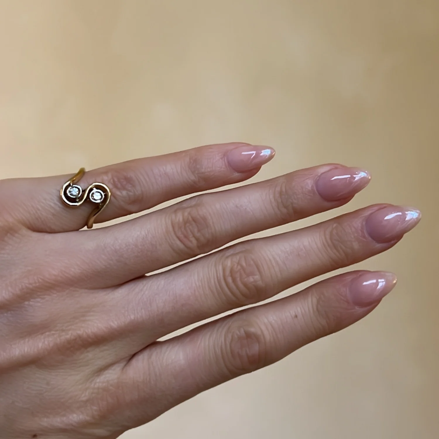 Vintage Duo Diamond Ring - Image 2