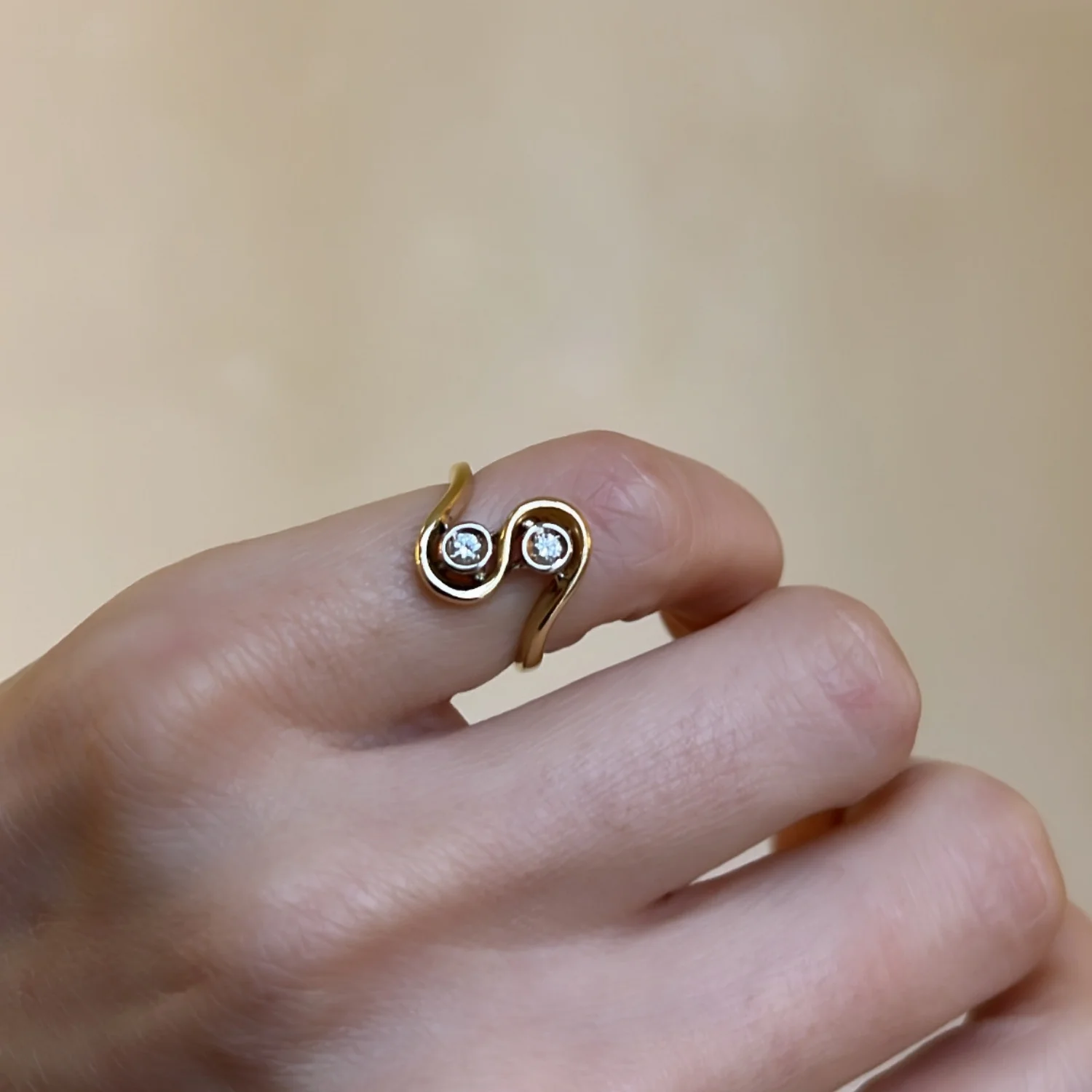Vintage Duo Diamond Ring - Image 4