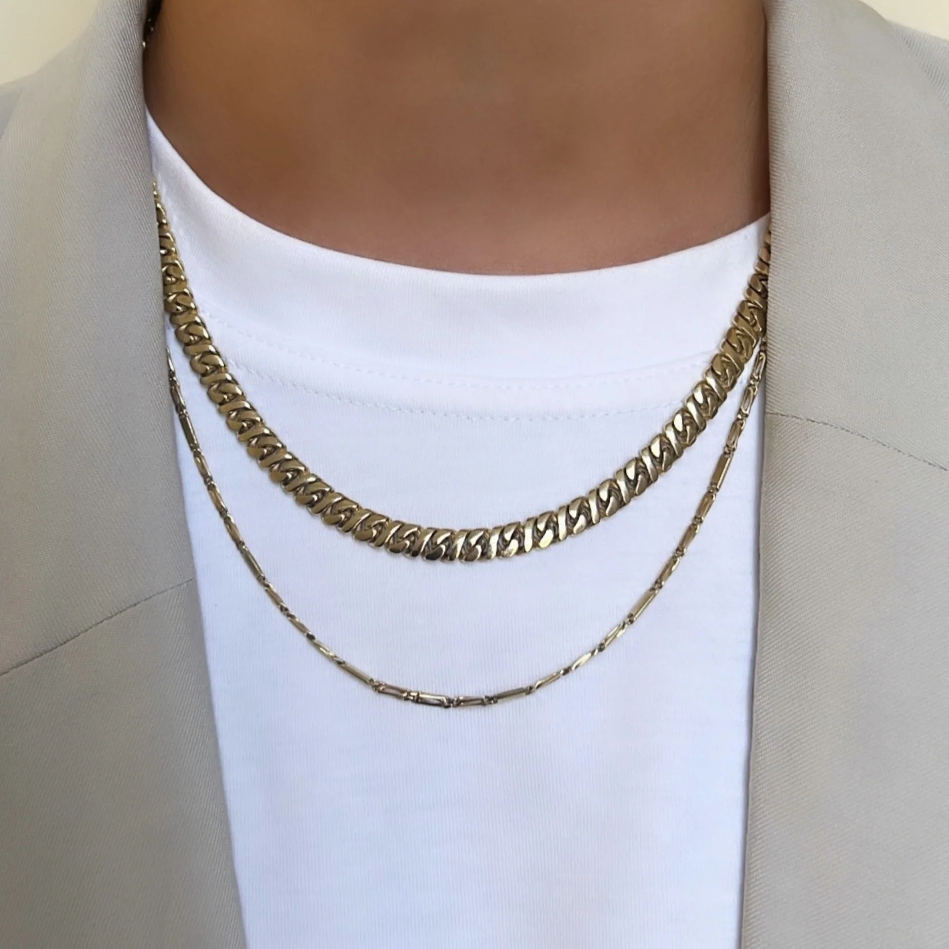Vintage Figure Eight Chain Necklace - Image 4