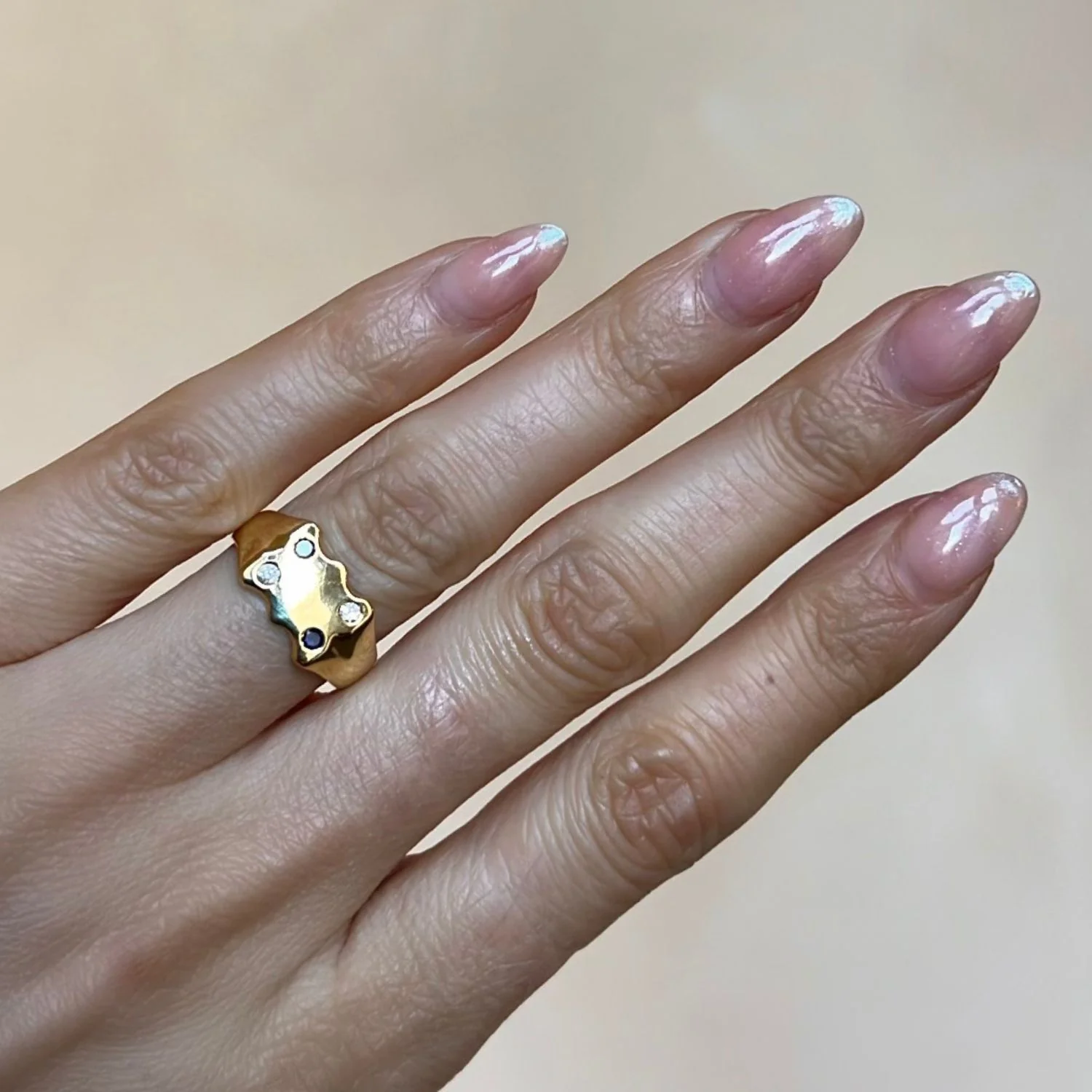 Vintage Unique Signet Ring - Image 2