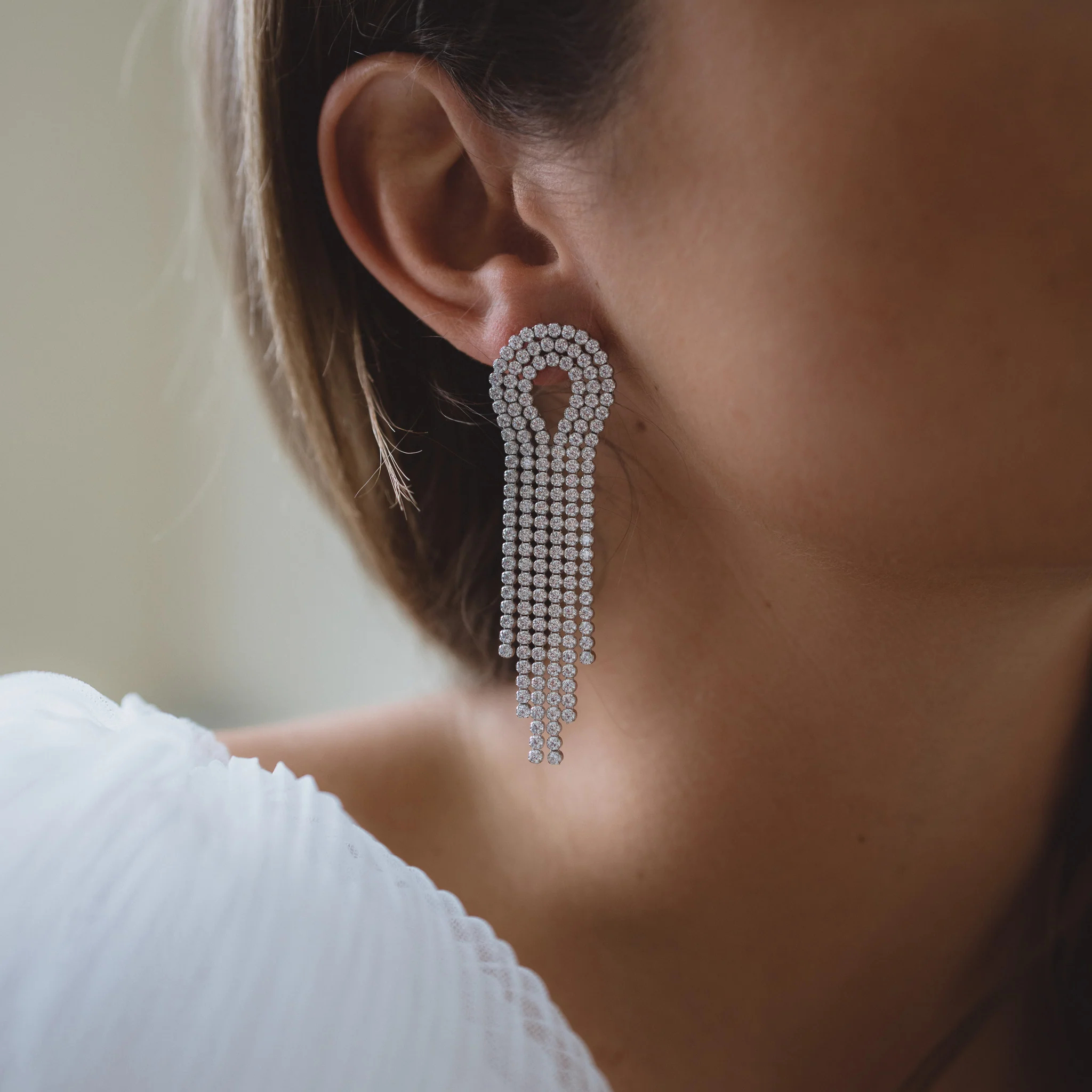 Waterfall Statement Earrings - Image 5