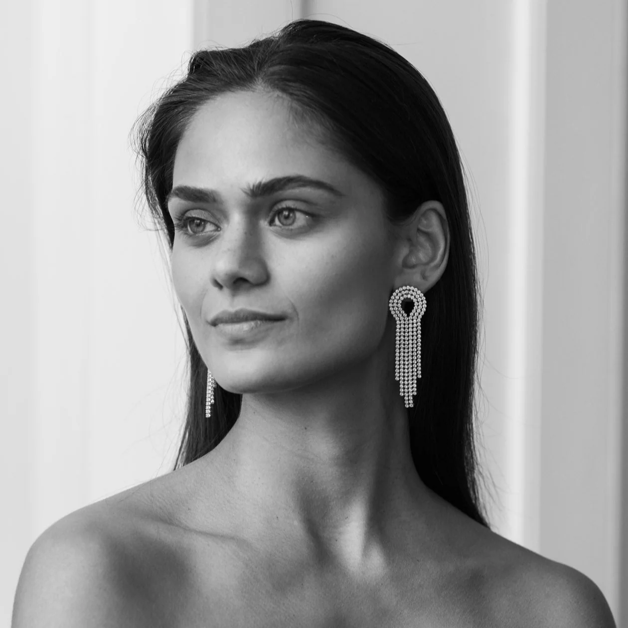 Waterfall Statement Earrings - Image 7