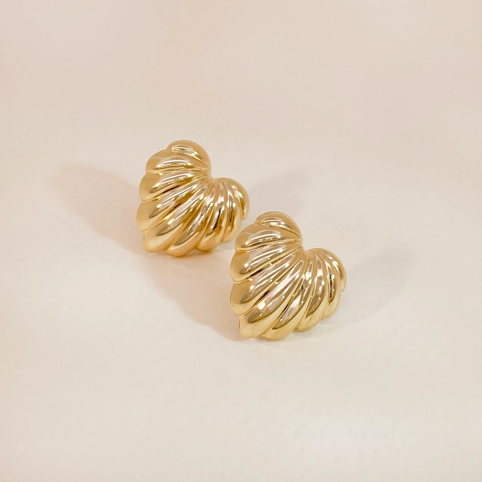 Wavy Heart Earrings