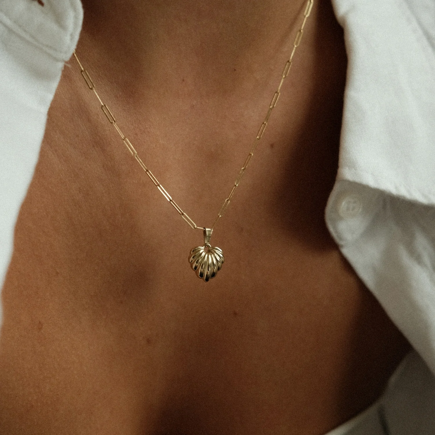 Fine Paperclip Necklace - Image 5