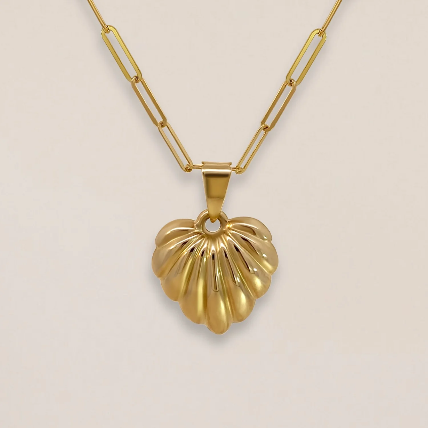 Wavy Heart Pendant Large - Image 3